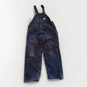 Carhartt Overalls Mens 44 x 32 Double Knee Dark Brown Lined Bibs Vintage R27 DKB